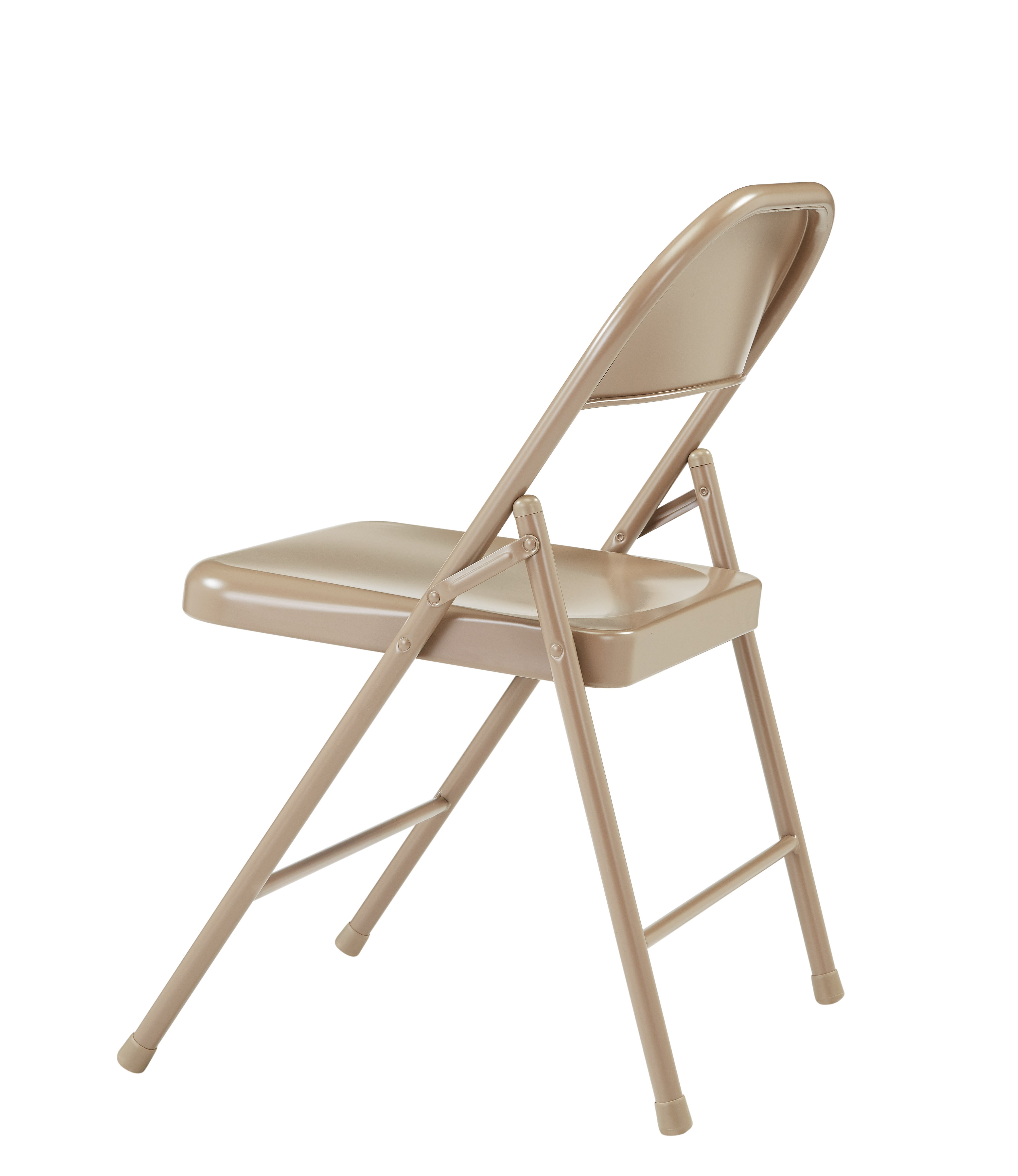 (4 Pack) Commercialine® 900 Series All-Steel Folding Chair, Beige