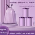 thumbnail image 2 of Drawstring Trash Bags 3 Gallon, White Unscented Small Garbage Can Liners for Bathroom & Office, Individual Rolled, Leak-Proof, 100 Count Pack, 2 of 8