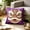 Purple, variant on ZZkhGO Decorative Lion Head Pillow Cushion, 17.7x17.7 Inch Square Flock Pillow Cover, Festive Home Decor Throw Pillowcase with Invisible Zipper for Living Room Bedroom, White