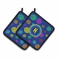 thumbnail image 4 of Caroline's Treasures CJ1011-PTHD-Parent Letter Monogram - Blue Swirls Pair of Pot Holders, , multicolor, 4 of 7