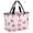 Pink, White, Rose, variant on Pink Starfish Coastal Beach Bag for Women, Large Breathable Mesh Beach Tote Bag, Nautical Summer Ocean Modern Sandproof Lightweight Travel Bags for Vacation Picnic Swimming Pool 15.7"x15.7"x9.1"