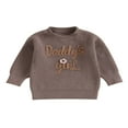 thumbnail image 1 of Letter Embroidery Pullover  Casual and Warm Sweater for Baby Girls, 1 of 9