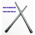 thumbnail image 5 of Impact Nut Driver Set, 6 Inch (150mm) Long Magnetic Tip Nut Setter Drill Bit Extension, Quick Change 1/4" Hex Shank 6mm Nut Setter Driver Drill Bits- 5 pcs, 5 of 5
