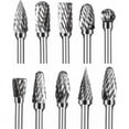 thumbnail image 1 of 10 fresas de carburo de tungsteno de doble corte, kit de fresas rotativas de 1/8", cabezal de afilado de 6 mm, 1 of 5