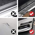 thumbnail image 3 of Protector de umbral de puerta de coche, protector de puerta, cubierta de parachoques, 2,5 metros, pegatina protectora universal de fibra de carbono negra para coche, 3 of 5