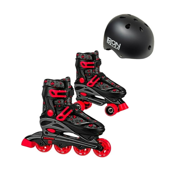 Patines Roller Derby con Casco Negro