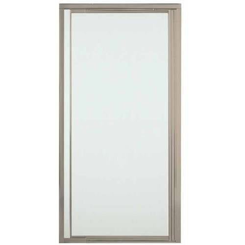 Vista Pivot Ii Framed Pivot Shower Door 65 1 2 H X 42 48 W With 1 8 Thick Pebbled Glass 1500d 48s Sterling