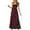 Red-1, variant on Women Plaid Christmas Maxi Dress Casual Square Neck Sleeveless Flowy Dress Checkered Backless Ruffle Long Dresses