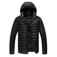 thumbnail image 2 of Veste d'Hiver pour Hommes Chaude avec Capuche à Fermeture Éclair et Poche, 2 of 6