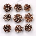 thumbnail image 4 of Natural Pine Cones Christmas Tree Ornaments with White Tips, 6 or 9 Pack Real Wood Pinecone Decor for Xmas Tree, Wreath, Garland, and Holiday Home Decorations, 4 of 5