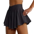 thumbnail image 3 of MuXiKeJi Clothes Tennis Skirts for Women High Waisted Ruffle Shorts Crossover Layered Golf Running Athletic Skorts with Back Pockets, 3 of 5
