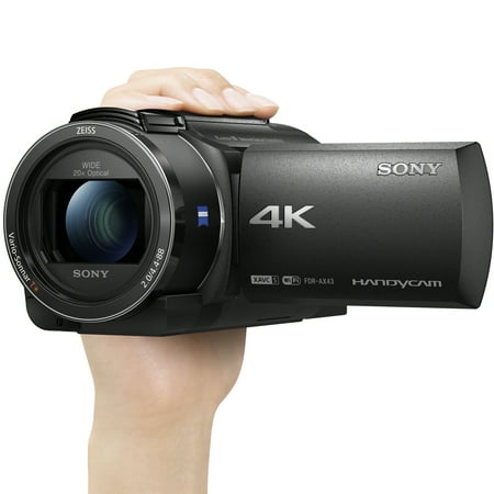 Sony - AX43A 4K Handycam with Exmore R CMOS sensor camcorder - Black