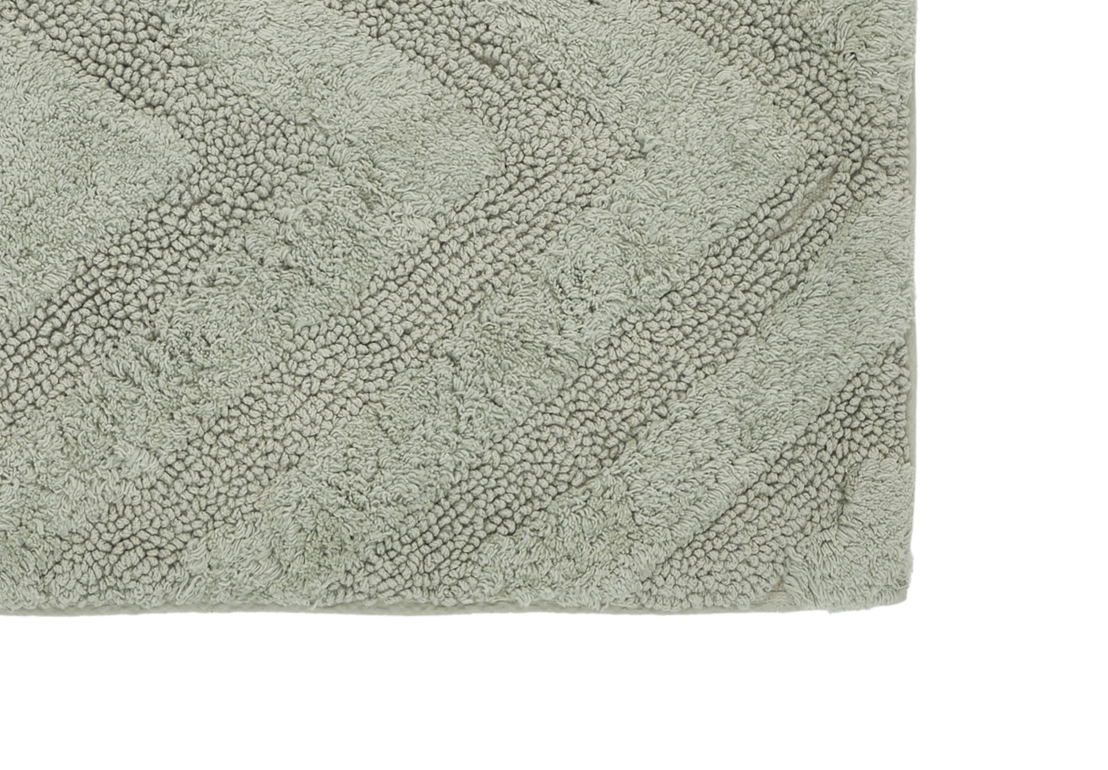Better Trends 2 Piece Bathroom Rug Set 100% Cotton Extra Soft Tufted Bath Rug Water Absorbent Non-Slip Bath Mat Machine Washable (Dark Sage) Hugo Collection