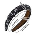 thumbnail image 4 of Angala Pearl Rhinestone Headband Elegant Hair For Party Wedding Soft Stylish Basic Heardband, 4 of 5