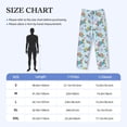 thumbnail image 4 of Picia Colorful Sea Turtle Mens Soft Woven Cotton Elastic Waistband Sleep Pajama Pant Lounge Sleep Pant With Pockets And Drawstring-XX-Large, 4 of 9