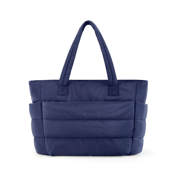 Bolsa BAGSMART, ligera y acolchada, con compartimentos, color azul marino
