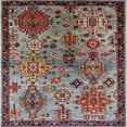 thumbnail image 1 of Ahgly Company Machine Washable Indoor Square Industrial Modern Dark Goldray Area Rugs, 7' Square, 1 of 7