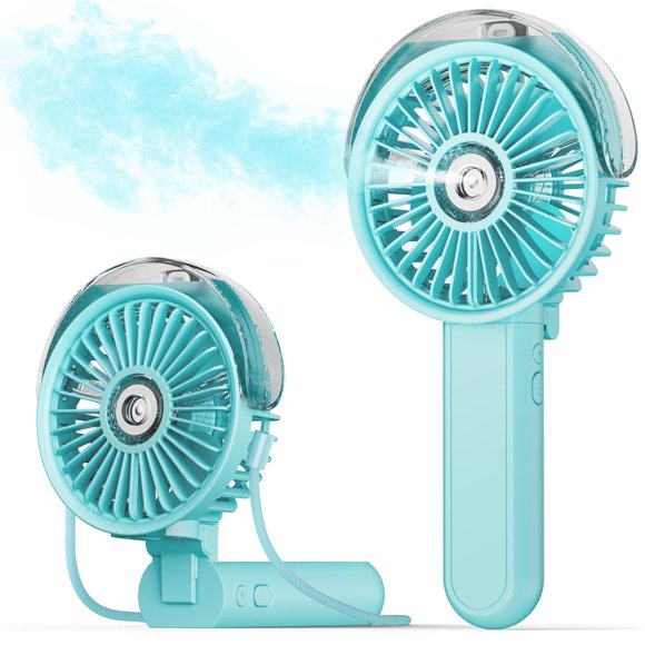 Ventilador nebulizador portátil SWEETFULL plegable 180° con tanque de agua de 30 ml