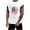 White, variant on WREESH Men's Round Neck Cap Sleeve Top Sporty Graphic Tank Tops for Active Lifestyles Black