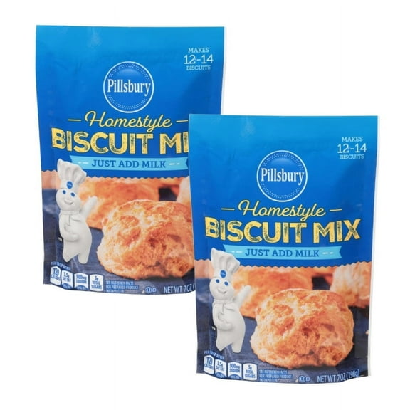 Pillsbury Homestyle Biscuit Mix, 7 Oz Bag (2 pack)