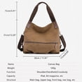 thumbnail image 3 of Sunyuer Women Canvas Tote Bag Travel Shoulder Bag Large Capacity Crossbody Top Handle Fashion Handbags, 3 of 8