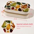 thumbnail image 5 of Thanksgiving Leaves Velvet Portable Storage Box with Removable Compartment: Display Case, Jewelry Box, and Jewelry Stand - Gift, 5 of 7