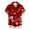 Red, variant on IROINNID Men's Casual Valentine's Day Heart Printed Blouse With Pocket