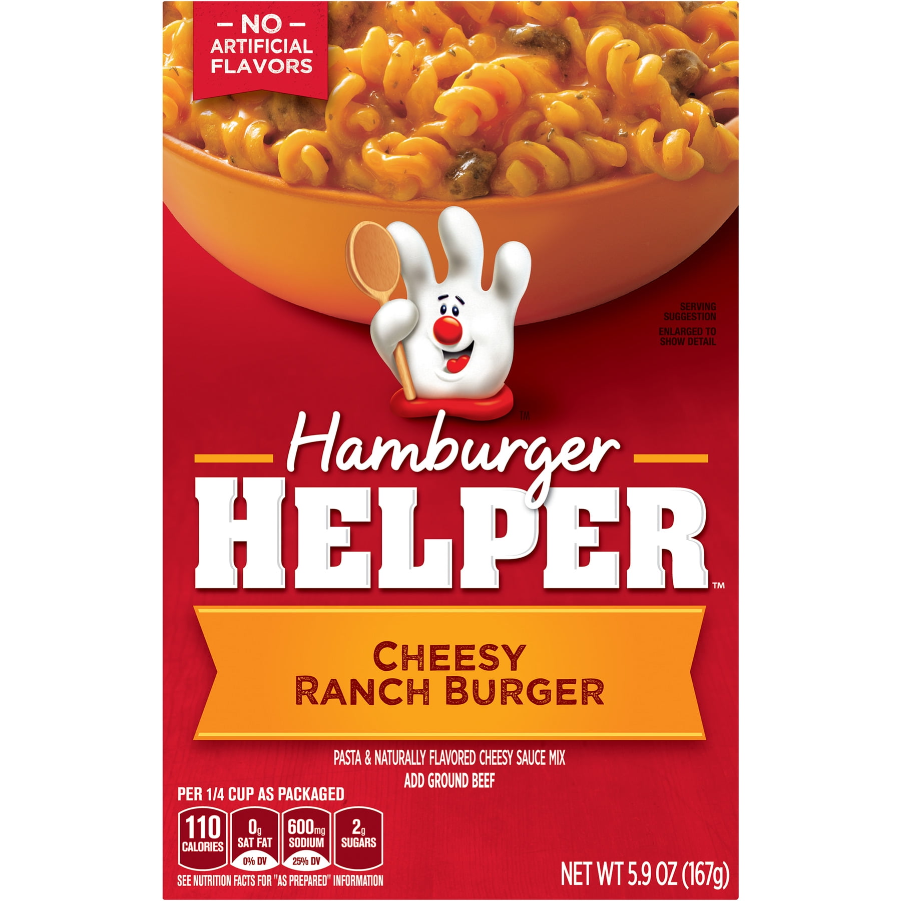 Hamburger Helper Cheesy Ranch Burger Hamburger Helper 5.9 Oz Walmart