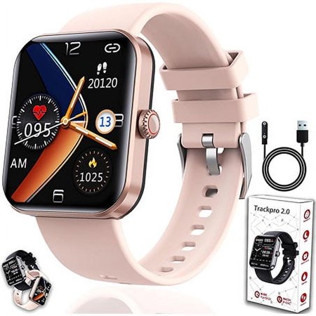 Sherum Outfany TrackPro 2.0, Sherum Trackpro 2.0 Body Monitor Watch, 1.91-Inch Touch Screen Bluetooth Hd Smartwatch for Men Women, Ip67 Waterproof/Strong Battery Life for iPhone & Android