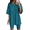 Blue-green, variant on Comfy Pajam Sets Nightwear Soft Sleeping Set Casual Housewear Loungewear