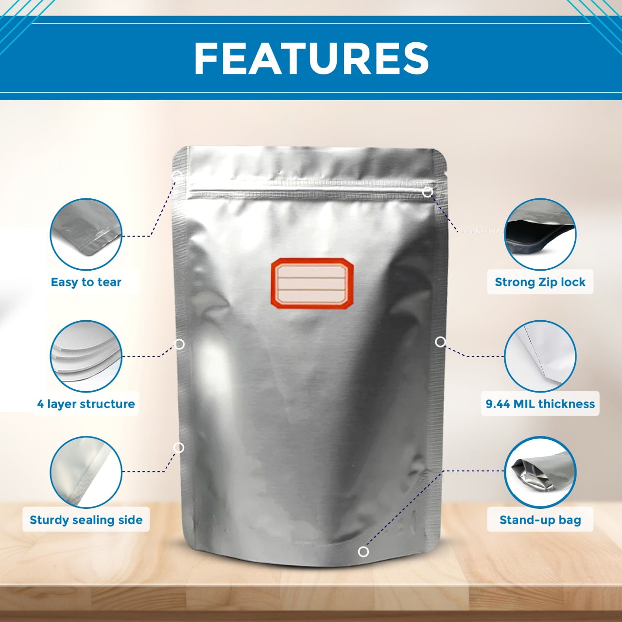 Premount 10 Mil Thick 15 Sous Vide Mylar Bags for Food Storage - Mylar Sous  Vide Bags 1 Gallon 10x14, 6x9, 4x6 - Mylar Food Storage Bags - Mylar