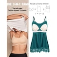 thumbnail image 3 of Vaslanda Women's Summer Adjustable Strap Lace Flowy Tank Tops Cami Shirts with Built-in-bra, 3 of 6