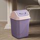 thumbnail image 5 of Square Trash Can With Lid Office Bathroom Waste Bin Plastic Garbage Bin Odor Control Small Space Desk Side Bin, 5 of 6