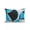Blue, variant on 1 Pack Outdoor Throw Pillow, Blue Geometric Waterproof Pillow with Insert Included, Modern Abstract Lines Textured Decorative Accent Cushion Sofa Pillows for Patio Porch, 16 x 16 In