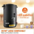 thumbnail image 3 of VEVOR Wax Melter for Candle Making, 6.5 Liter Large Electric Wax Melting Pot Easy Pour Spout, 9-level Temperature Control, Easy Clean for Candle Soap Cream Beauty Bulk Production Business or Home, 3 of 9