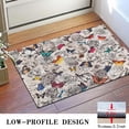 thumbnail image 3 of Colorful Butterfly Rose Pattern Door Rugs,Washable Non Slip Door Mats Indoor,Decorative Door Mats,Entry Mat Indoor for Entrance,Bedroom,Kitchen,Bathroom,16"x24", 3 of 6