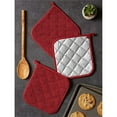 thumbnail image 4 of Jierger 7 X 7 Inches Pot Holders for Kitchen Heat Resistant Pot Holders Sets Oven Hot Pads Terry Cloth Pot Holders(Size: 18x18cm/7 X 7 inch), 4 of 6