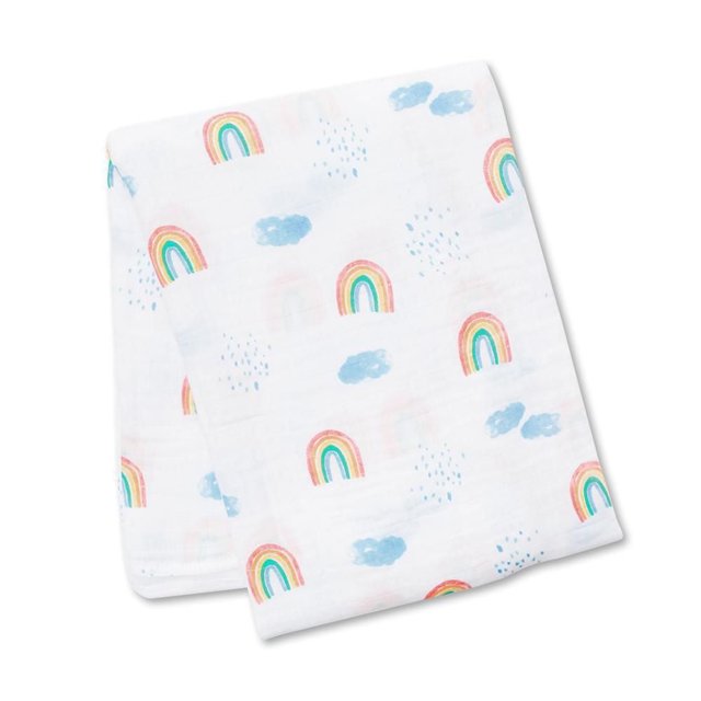 Lulujo - Baby Muslin Cotton Swaddle Blanket, Nursing/Stroller Cover