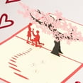 thumbnail image 6 of Love Anniversary Card For Wife Lovers 2 Pcs Cherry Blossoms Commemorative Paper Cards Memorial Gifts, 6 of 6
