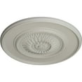 thumbnail image 3 of 41 1/8"OD x 2 1/2"P Large Floral Ceiling Medallion, Hand-Painted Pot of Cream, 3 of 6