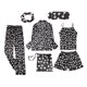 thumbnail image 2 of Pijama de satén de seda para mujer Inicio 7 piezas conjunto de pijamas de para mujer, camisola, pantalones cortos, banda para el cabellero, para ojos, ropa de dormir, ropa de dormir - XL SG Magideal Pijama de satén de seda para mujer Inicio, 2 of 7