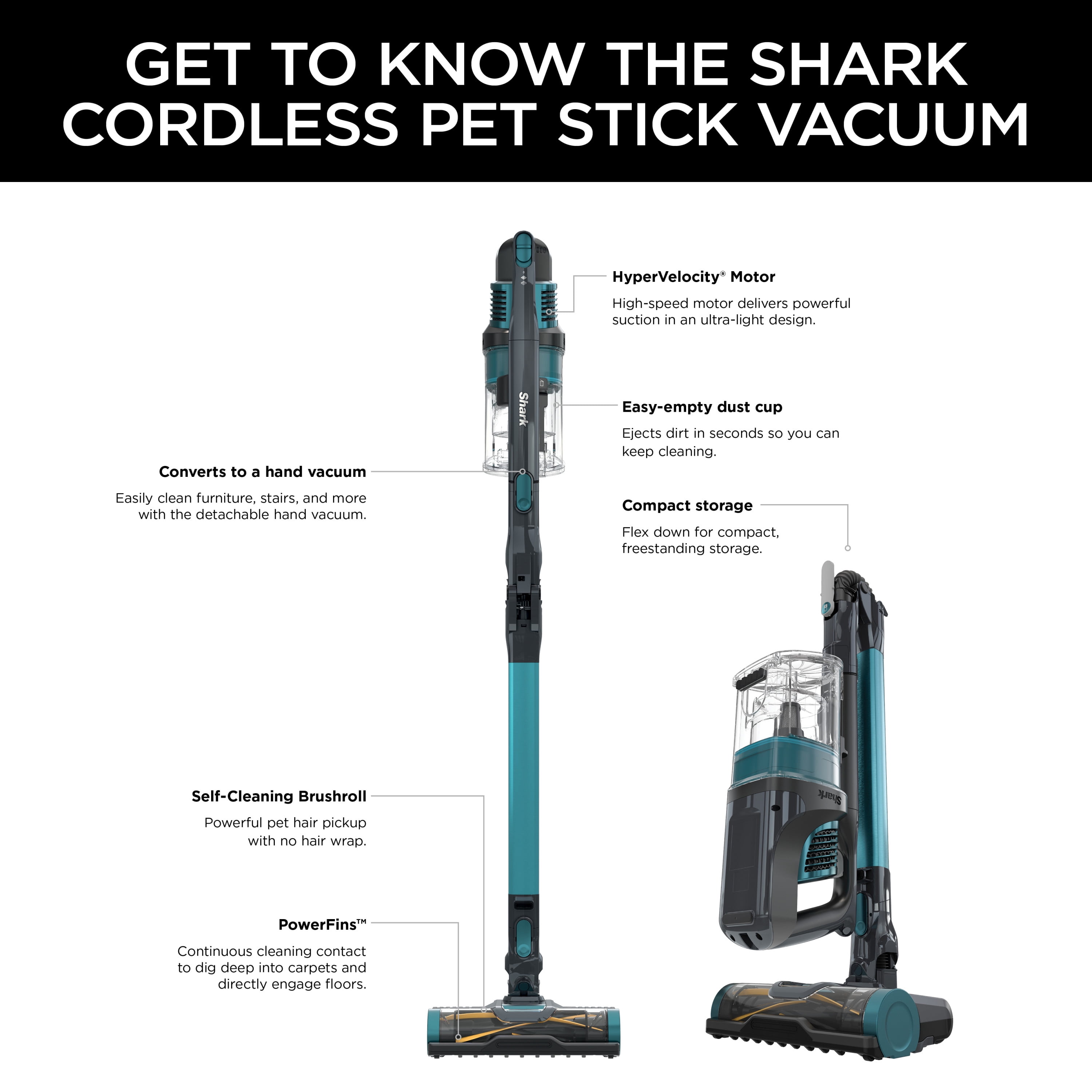 Shark® Pet Pro Cordless Stick Vacuum Shark® Pet Pro Cordless Stick Vacuum