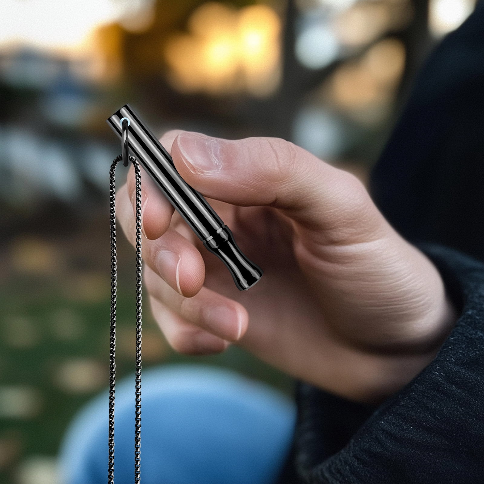 Breathing Necklace to Replace Bad Habit with 3 Packs Spearmint Refillable Pods, Habit Support Necklace for Stress Relief Sensory Fidget for Adults