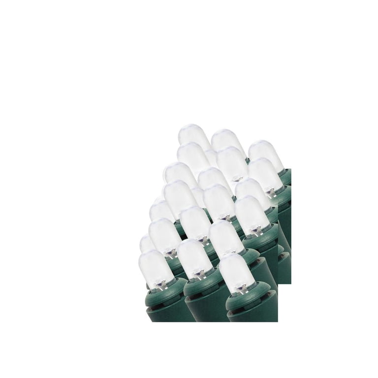 Home Accents Holiday 100 LED Dome String Lights - 29 Ft, Cool White, Indoor/Outdoor Christmas Lights