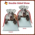 thumbnail image 2 of Naloa Adorable Puppy Portrait Drawstring Christmas Bags, 3D Xmas Gift Bags, Christmas Wrapping Bags, Xmas Goodie Bags, Treat Pouch Bags, Party Favor Bags-Medium, 2 of 9