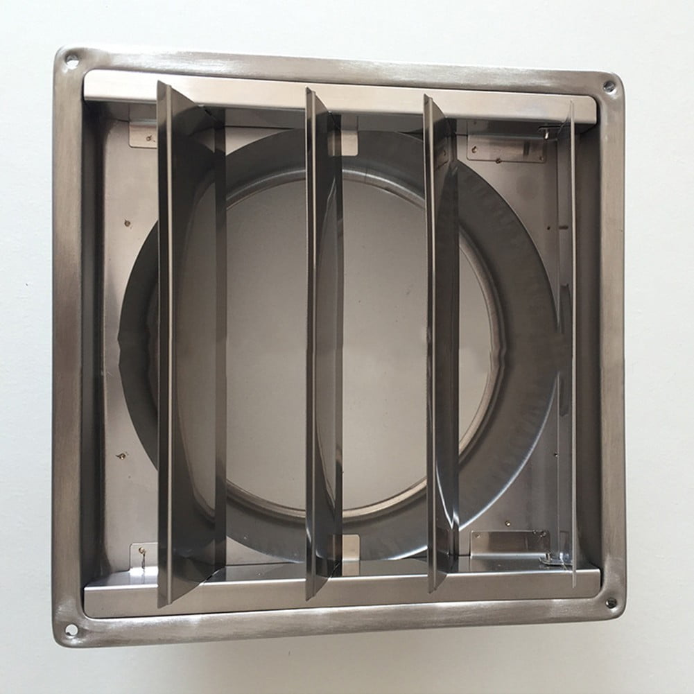125/150Mm 304 Stainless Steel Movable Square Vents External Wall Rain Cap