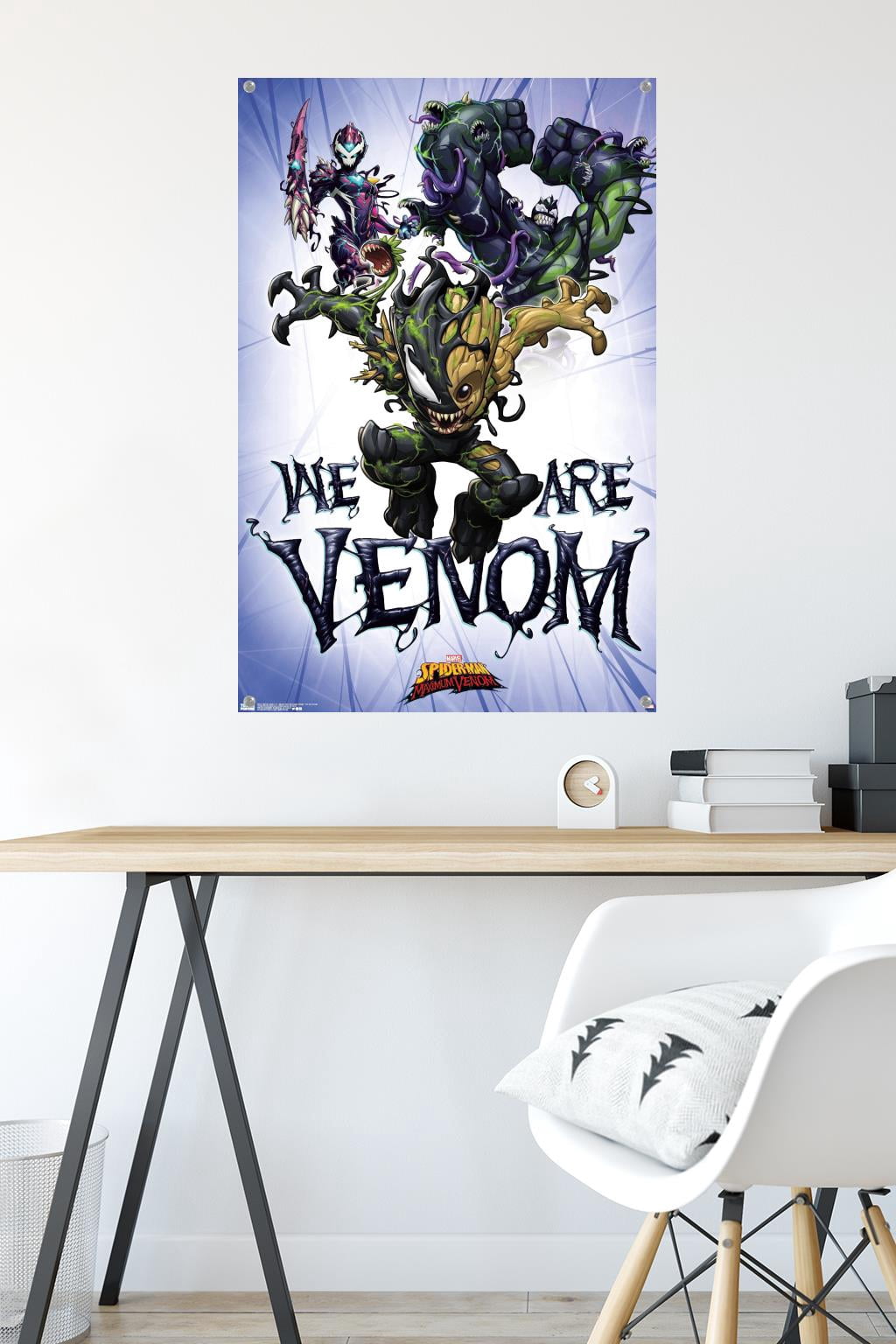 Marvel Comics TV - Spider- Man: Maximum Venom - We Are Venom Wall Poster with Pushpins, 22.375" x 34"