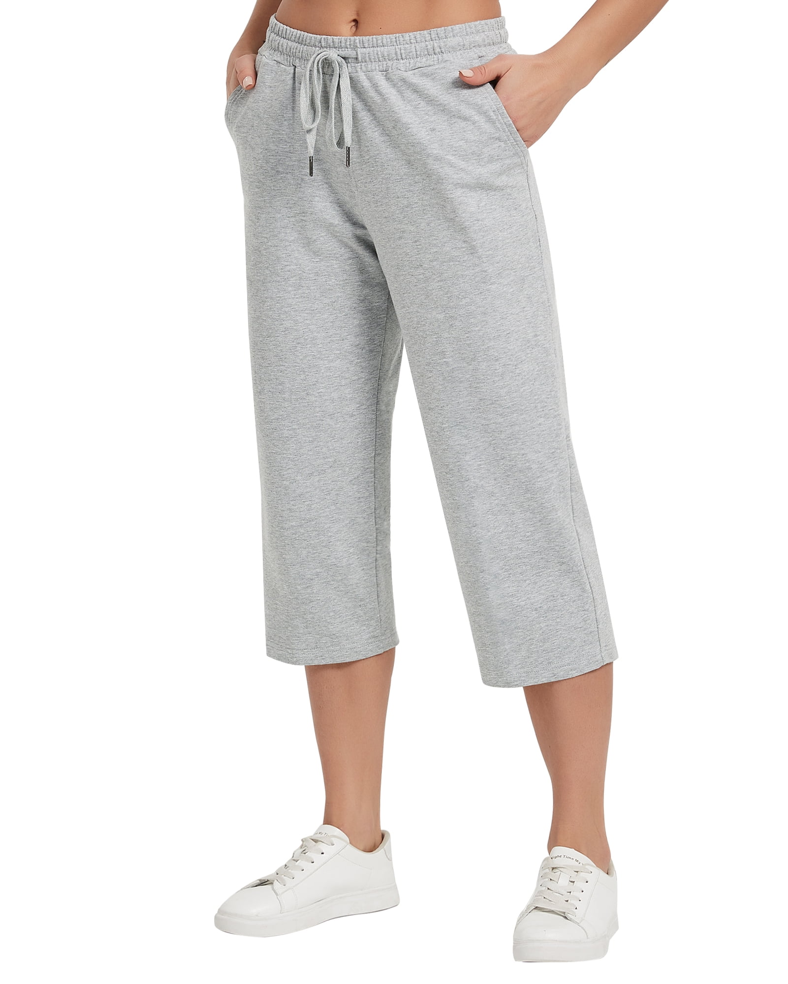Stelle Women's Capri Pants Loose Yoga Loose Yoga Cotton Sweatpants with