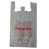 Thank You High-Density Shopping Bags, 18w x 8d x 30h, White, 500/Carton