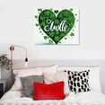 thumbnail image 5 of Acheng Love Shamrock Wall Art for Living Room/Bedroom, Canvas Bathroom Decor Wall Art Kitchen Office Framed Wood Picture, St. Patrick's Day Irish Clover Spring  pattern3, 5 of 6